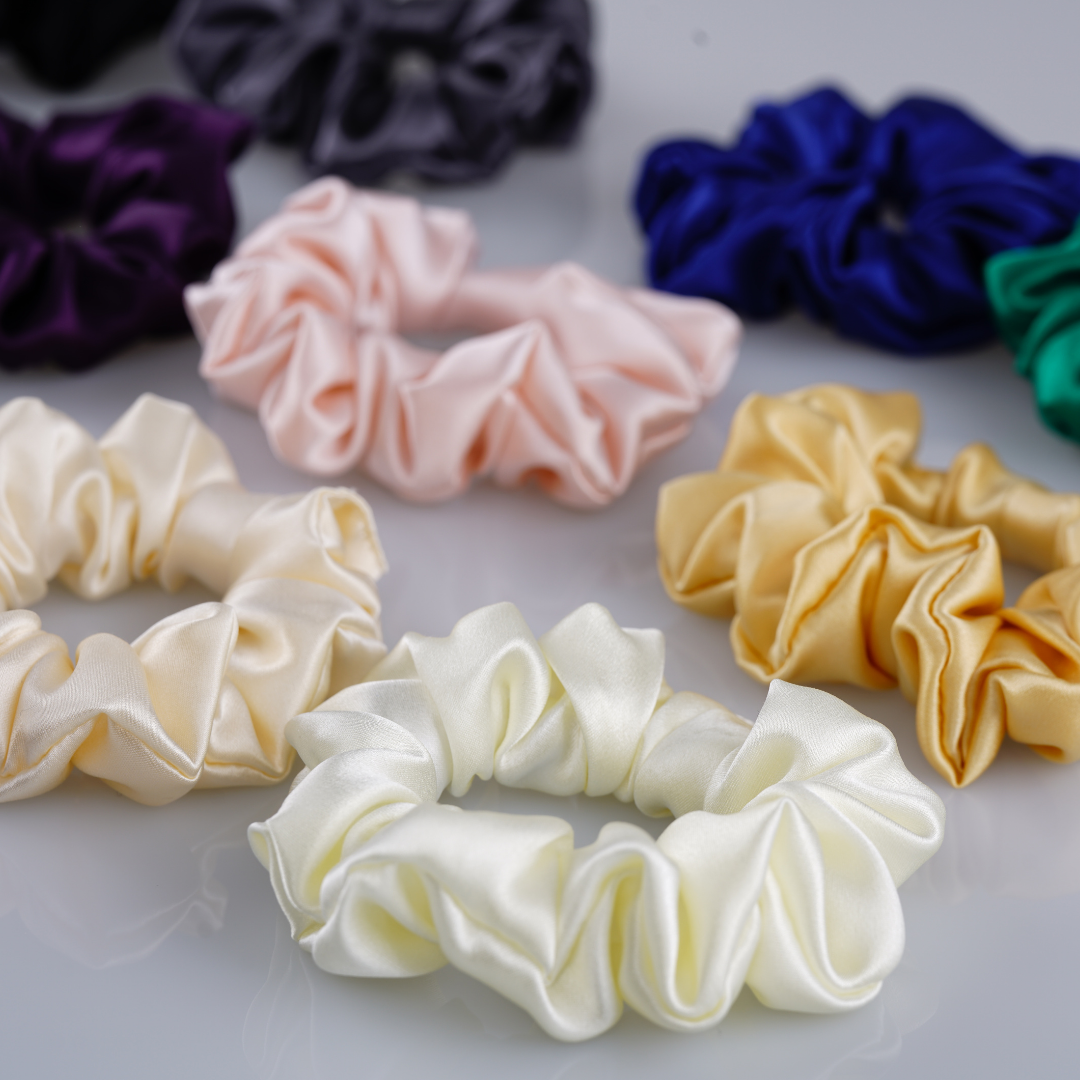 Midi Silk Scrunchie Wholesale - Mix Colors & Fixed Fee