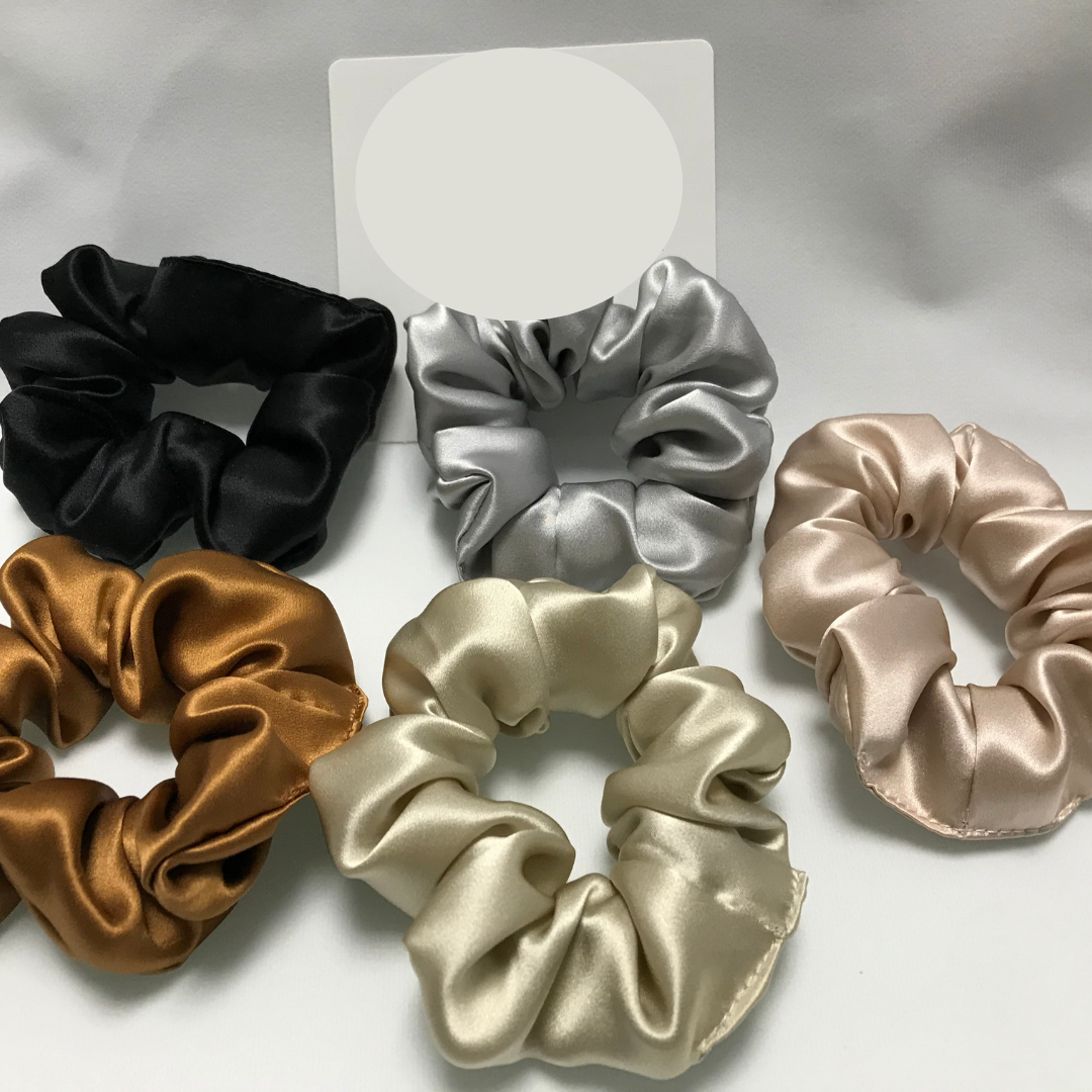 Large Silk Scrunchie Wholesale - Mix Colors & Fixed Fee