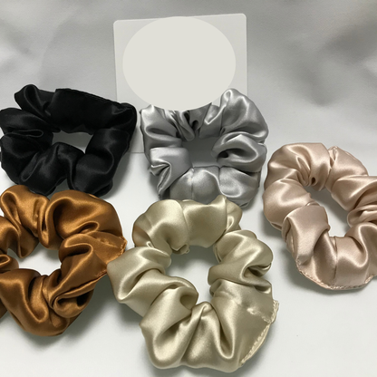 Large Silk Scrunchie Wholesale - Mix Colors & Fixed Fee