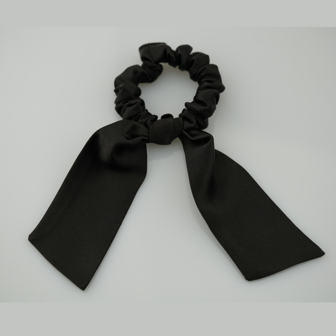 Custom Silk Ribbon Scrunchie (Big Bow)丨Custom Brand