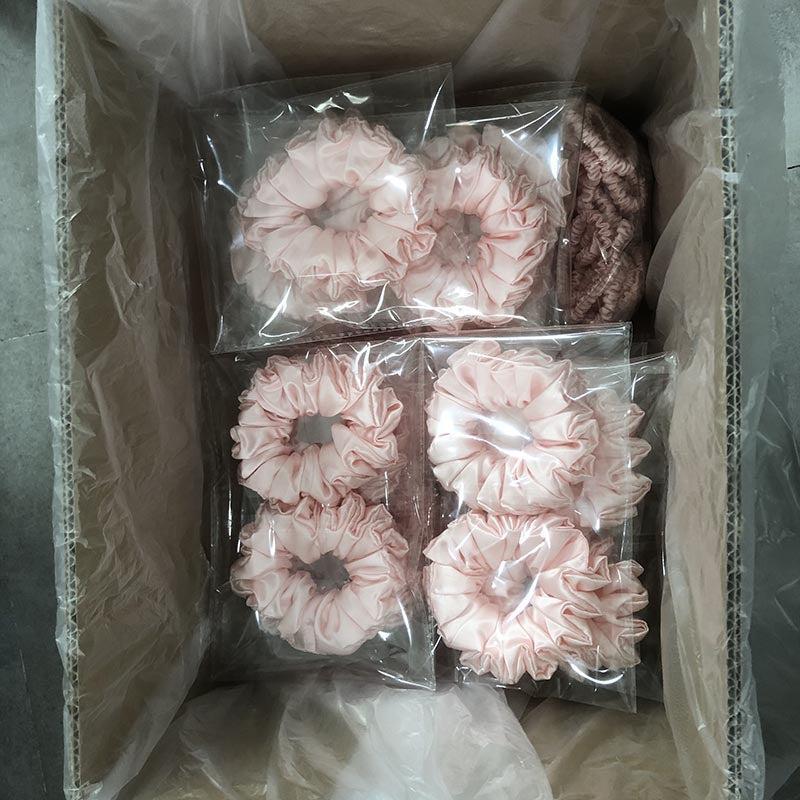Custom Silk Scrunchie Large Fluffy丨Custom Brand
