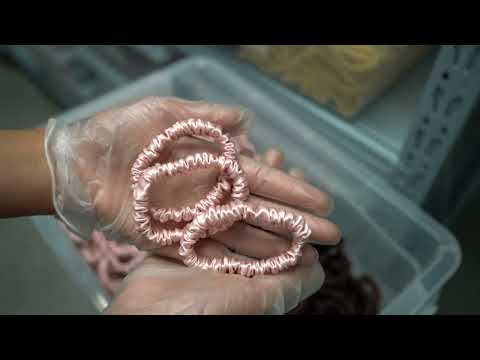 Mini silk scrunchies Color#20 - 100% mulberry silk quality insured