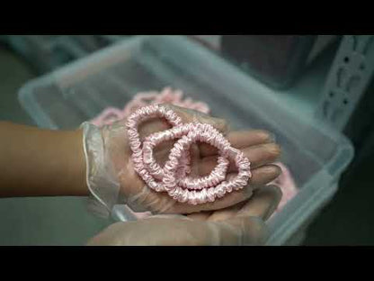 Light Pink Silk Scrunchie Skinny