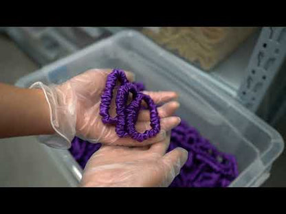 Purple Silk Scrunchies Skinny