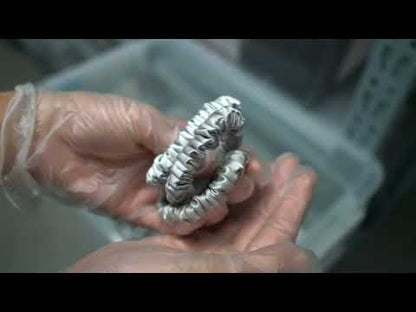 Silver Silk Scrunchie Skinny