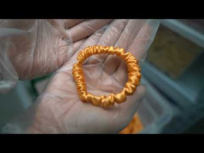 Apricot Silk Scrunchie Skinny