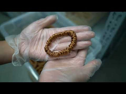 Light Coffee Silk Scrunchie Skinny