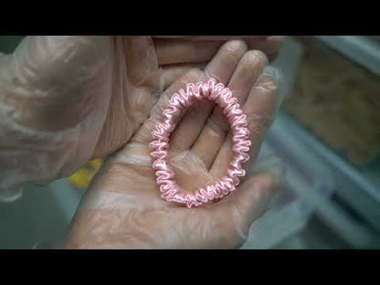 Pink Silk Scrunchies Skinny