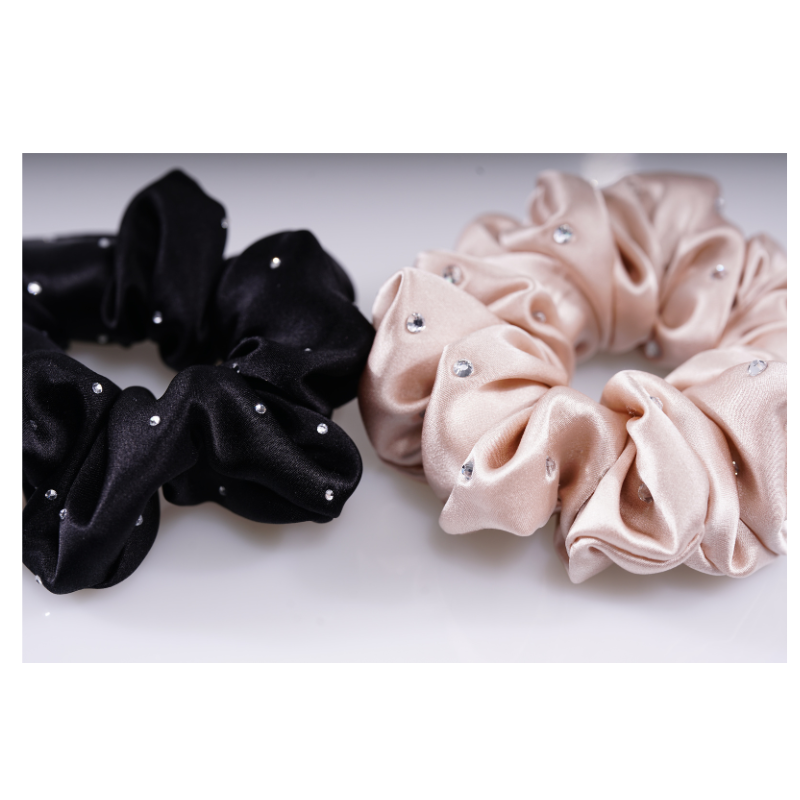 Custom Crystal Silk Scrunchie丨Custom Brand & Bulk Wholesale