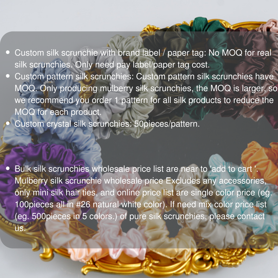 Custom Silk Scrunchie Classic丨Custom Brand