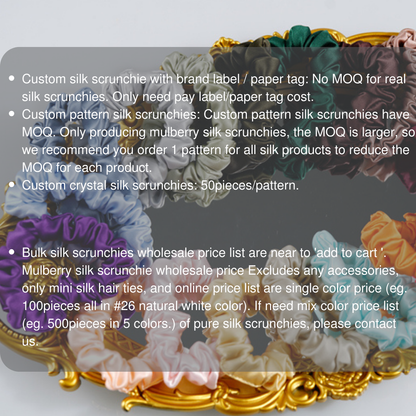 Custom Silk Scrunchie Classic丨Custom Brand