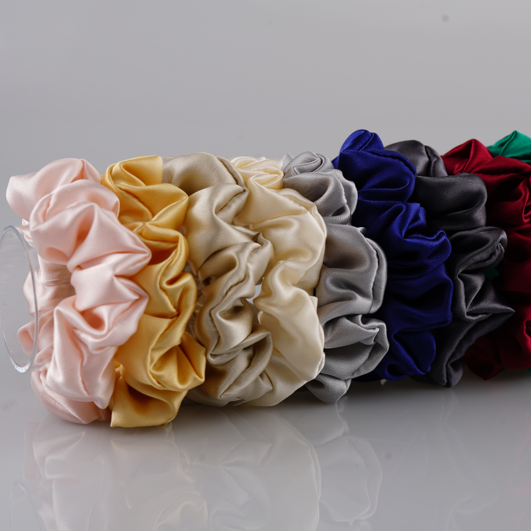 Midi Silk Scrunchie Wholesale - Mix Colors & Fixed Fee