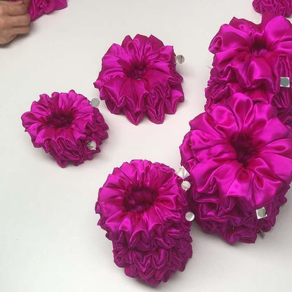 Custom Silk Scrunchie Large Fluffy丨Custom Brand