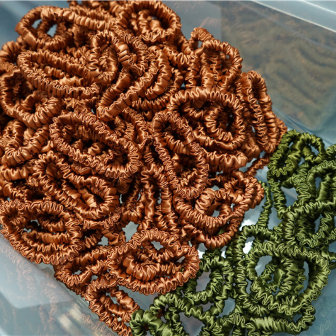 Mini Silk Scrunchies Wholesale - Mix Colors & Fixed Fee