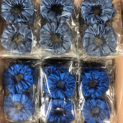 Custom Silk Scrunchie Large Fluffy丨Custom Brand