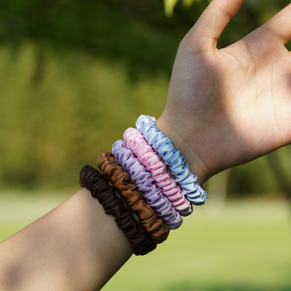 Mini Silk Scrunchies Wholesale - Mix Colors & Fixed Fee