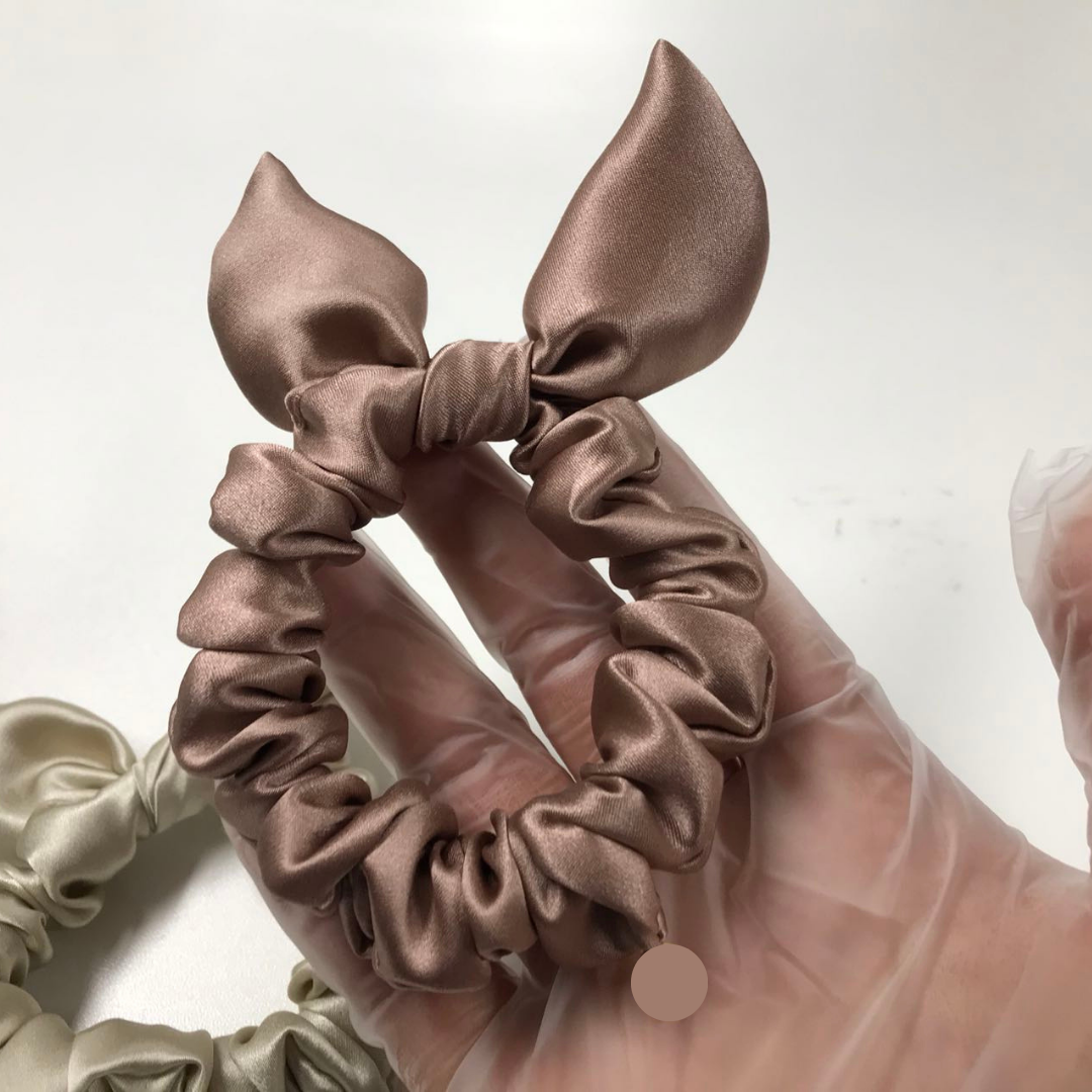 Custom Silk Scrunchie Bow丨Custom Brand