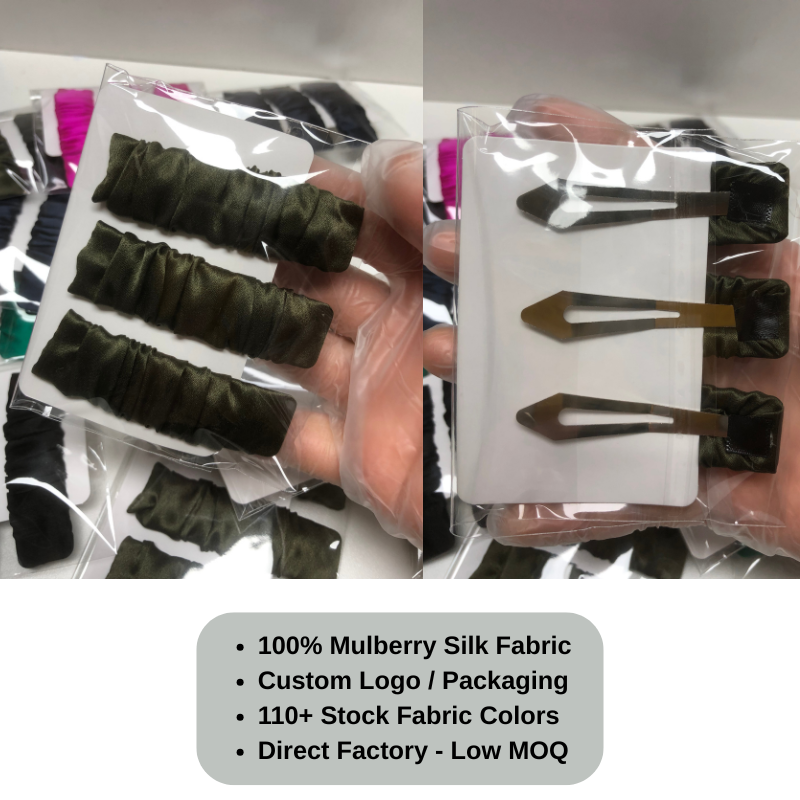 Custom Silk Hair Clips丨Custom Brand & Bulk Wholesale