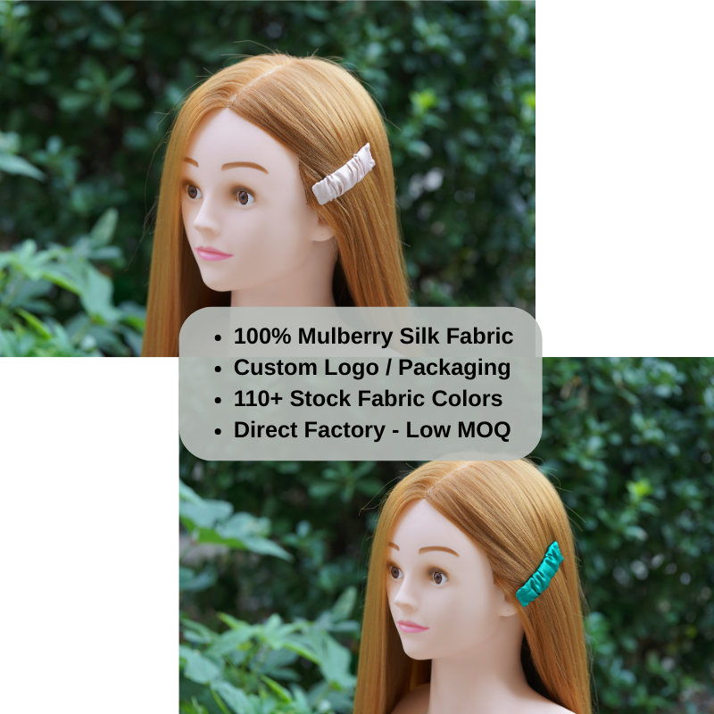Custom Silk Hair Clips丨Custom Brand & Bulk Wholesale