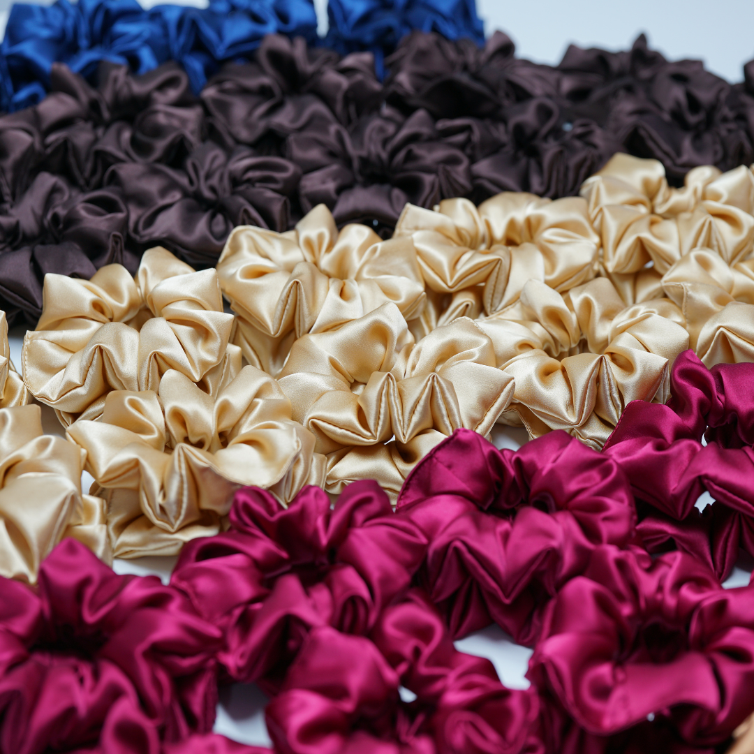 Custom wholesale Silk Scrunchie 
