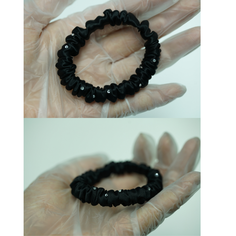 Custom Crystal Silk Scrunchie丨Custom Brand & Bulk Wholesale