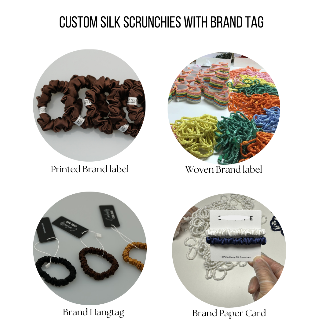 Custom Silk Ribbon Scrunchie (Big Bow)丨Custom Brand