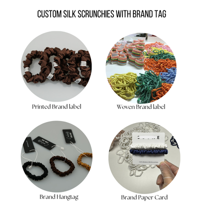 Custom Silk Ribbon Scrunchie (Big Bow)丨Custom Brand