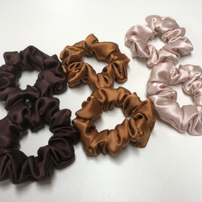 Midi Silk Scrunchie Wholesale - Mix Colors & Fixed Fee