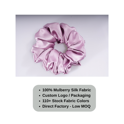 Oversized luxury scrunchie