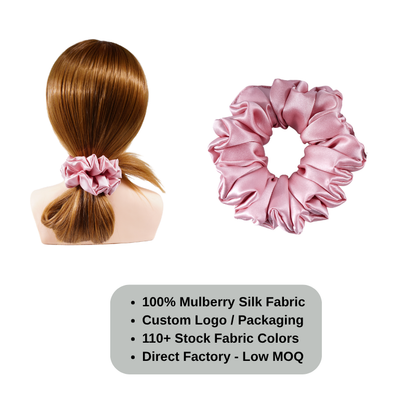 Fluffy scrunchie luxury look