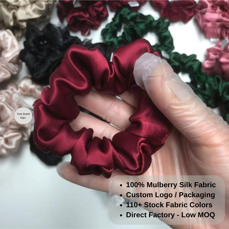 Medium scrunchie silk shine