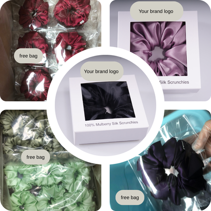 Oversized scrunchie packaging