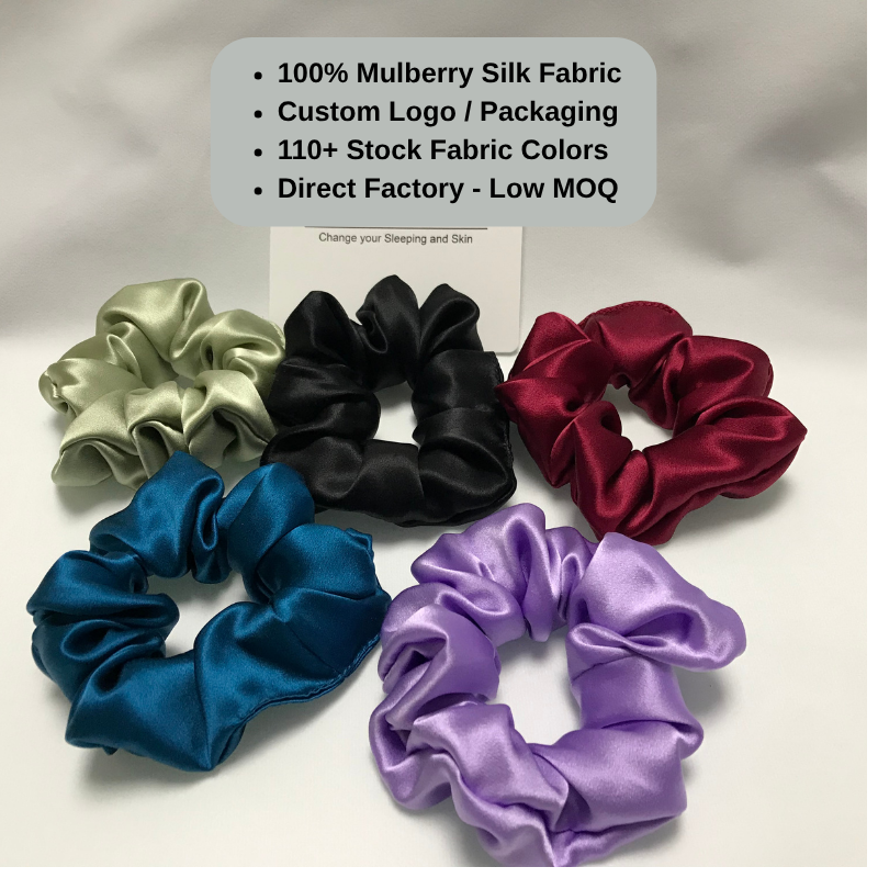 Premium silk large scrunchie