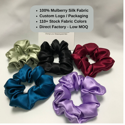 Premium silk large scrunchie