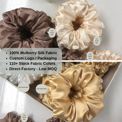 Oversized private label scrunchie