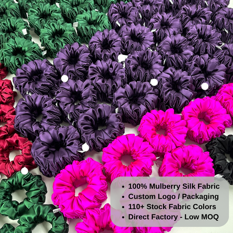 Fluffy scrunchie branding