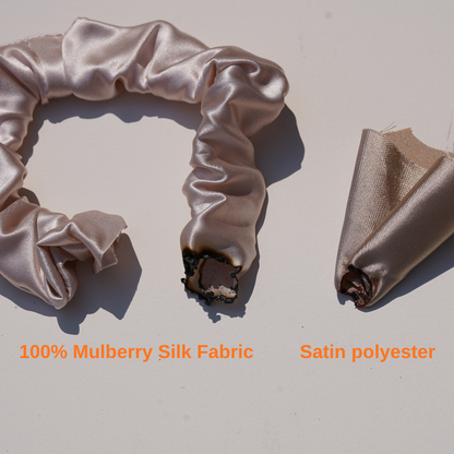 High quality silk scrunchie