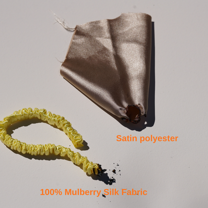 High quality silk scrunchie craftsmanship