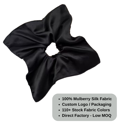 Custom Silk Scrunchie Windmill丨Custom Brand & Bulk Wholesale