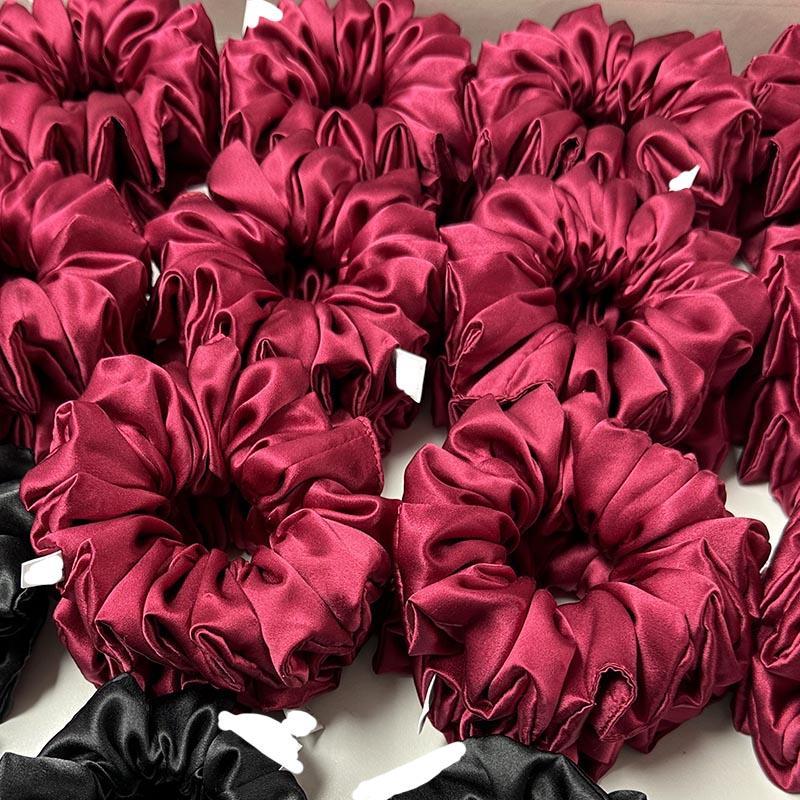Custom Silk Scrunchie Oversize Fluffy
