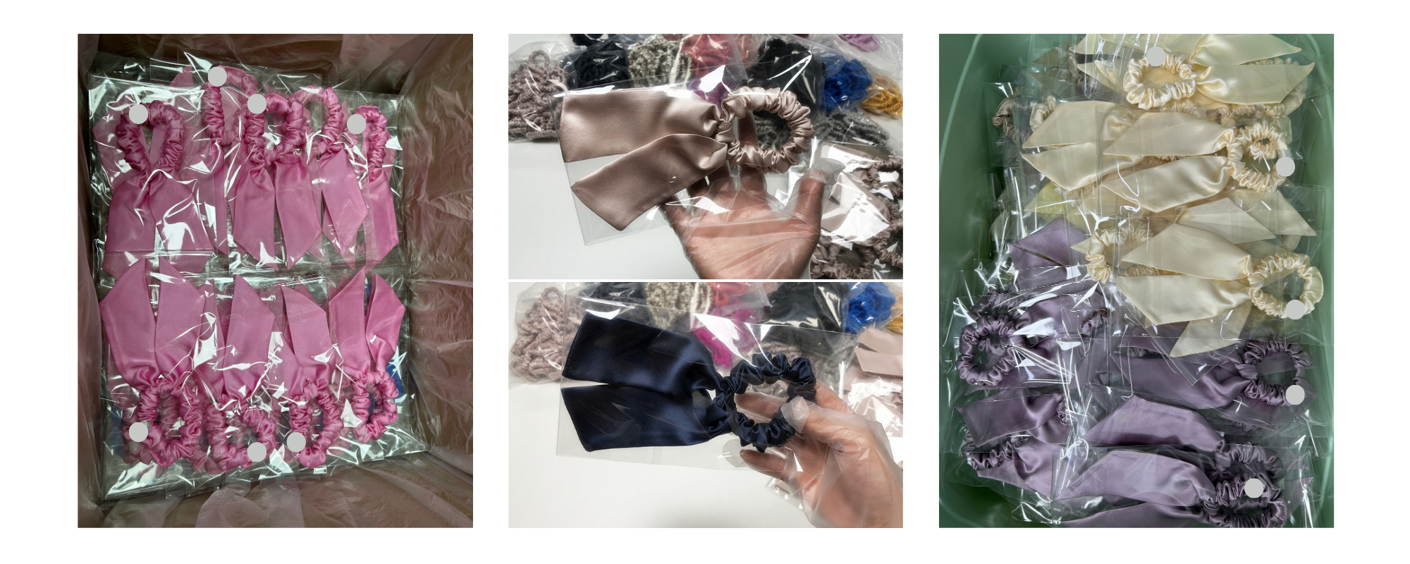 silk scrunchies vendor