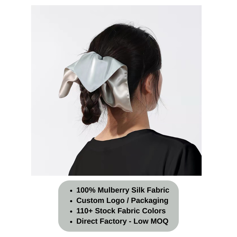 Custom Silk Scrunchie Windmill丨Custom Brand & Bulk Wholesale