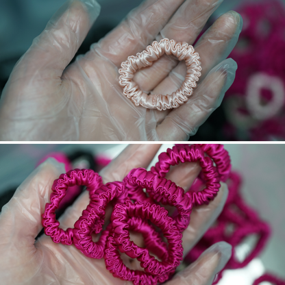 Custom Silk Scrunchie Tiny丨Custom Brand