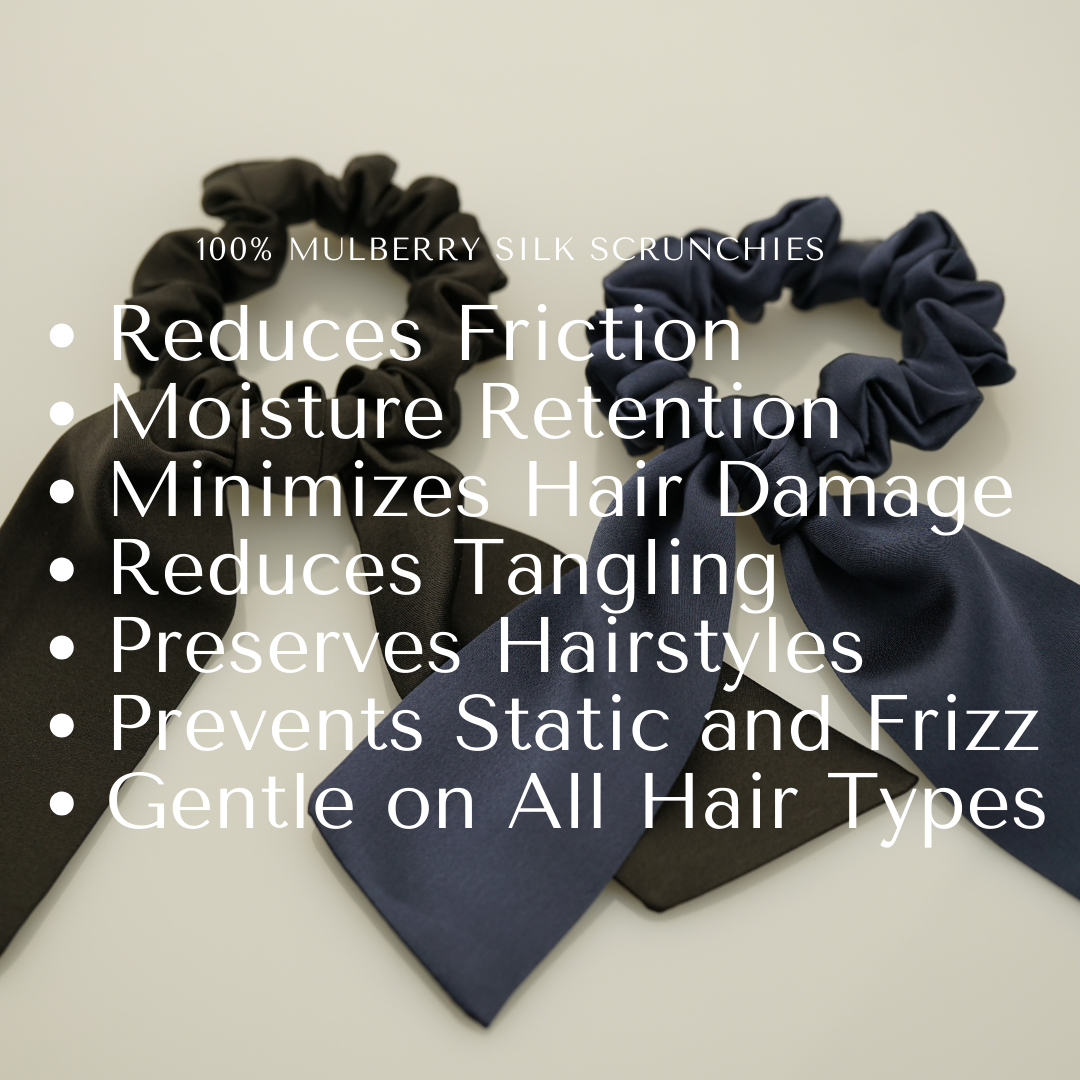 Custom Silk Ribbon Scrunchie (Big Bow)丨Custom Brand