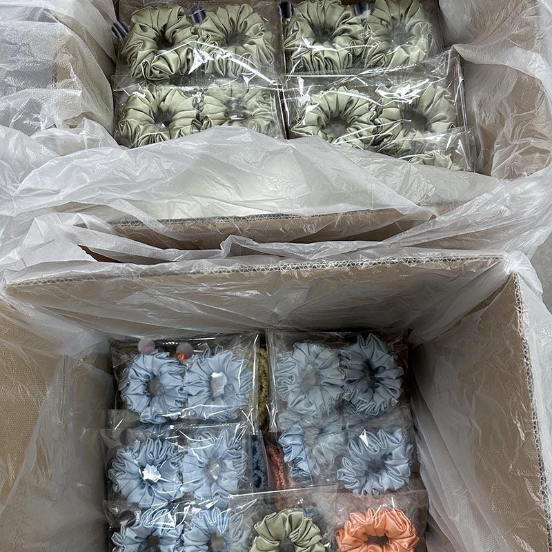 Custom Silk Scrunchie Large Fluffy丨Custom Brand