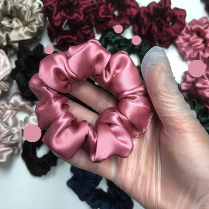 Midi Silk Scrunchie Wholesale - Mix Colors & Fixed Fee