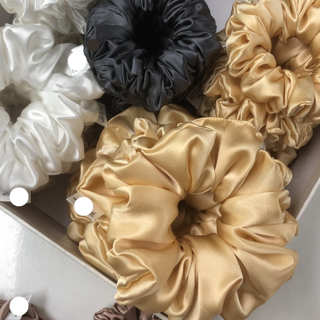 Custom Silk Scrunchie Oversize Fluffy丨Custom Brand
