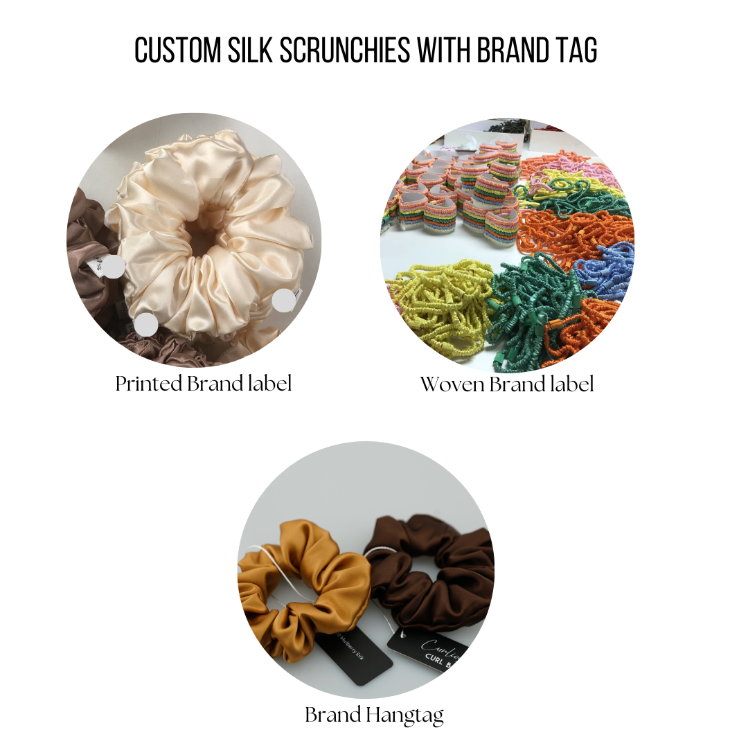 Custom Silk Scrunchie Oversize Fluffy丨Custom Brand