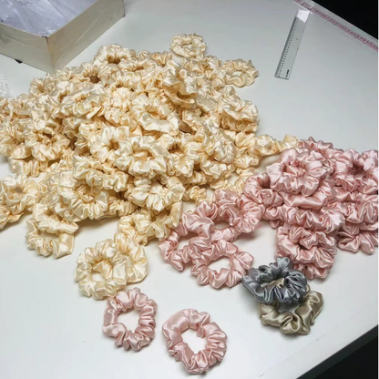 Midi Silk Scrunchie Wholesale - Mix Colors & Fixed Fee
