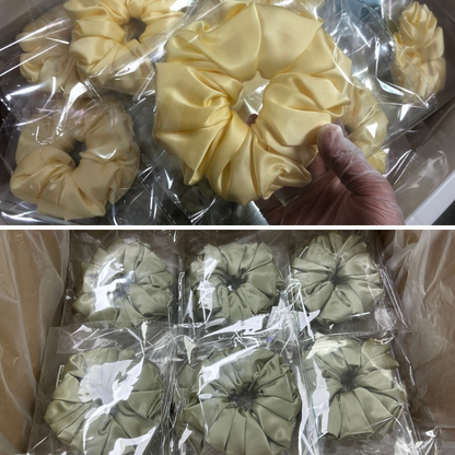 Custom Silk Scrunchie Oversize Fluffy丨Custom Brand